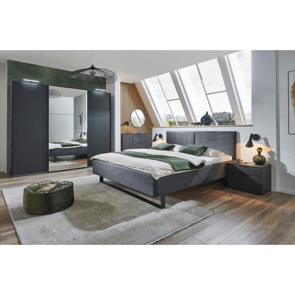 Thumbnail - Boxxx Sideboard, Graphit, Holzwerkstoff, 4 Fächer, 4 Schubladen, 135x84x41 cm, BQ - Bündnis für Qualität, Made in German...