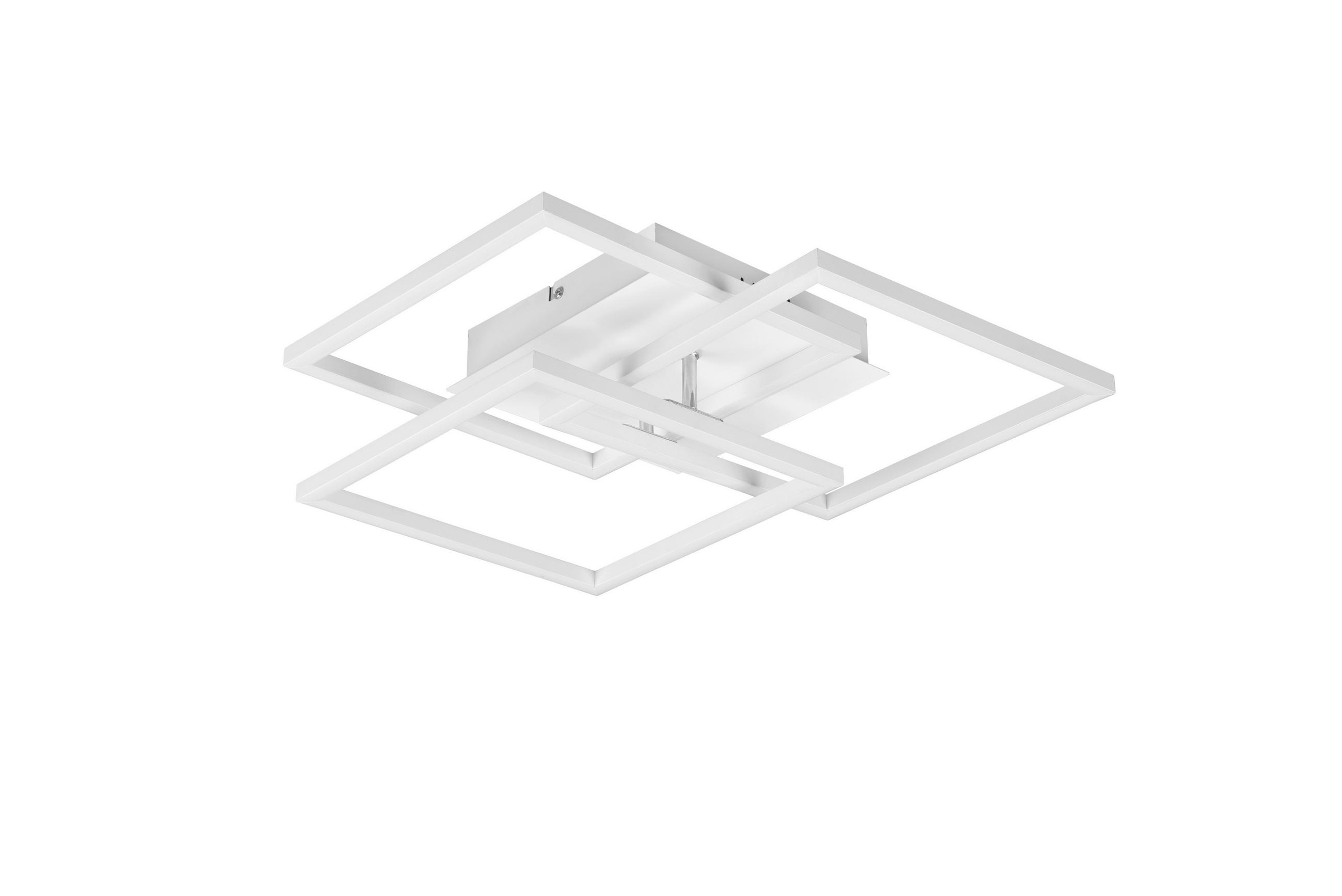 LED-DECKENLEUCHTE Mobile 39/42/10 cm   - Weiß, Design, Metall (39/42/10cm)