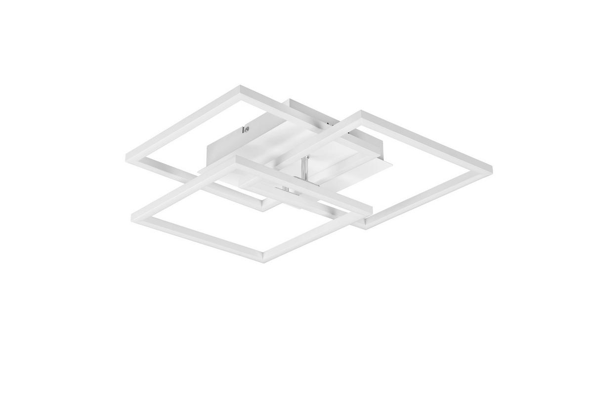 LED-DECKENLEUCHTE    39/42/10 cm  - Weiss, Design, Metall (39/42/10cm)