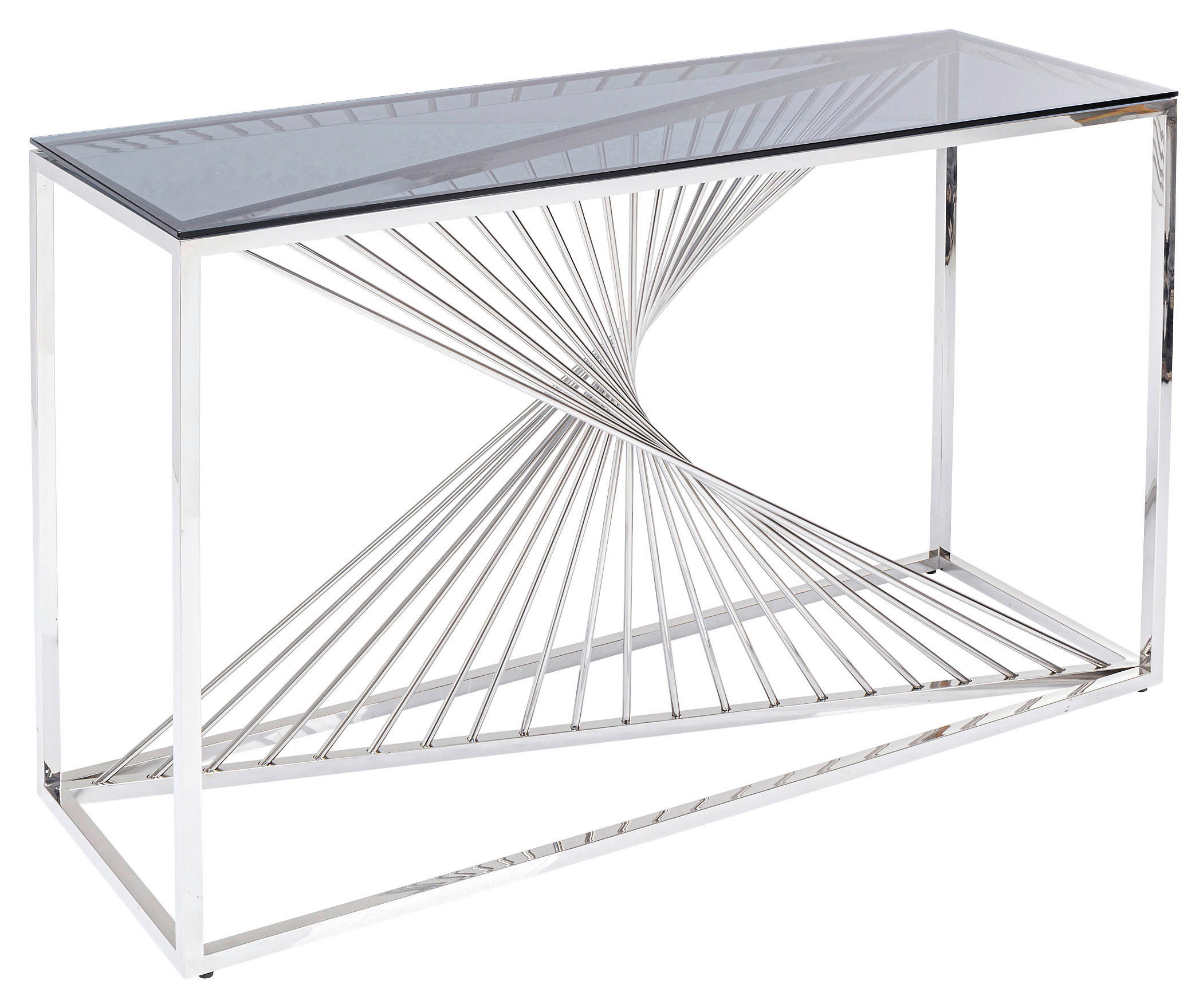 KONSOLENTISCH Silberfarben  - Silberfarben, Design, Glas/Metall (120/40/78cm) - Kare-Design