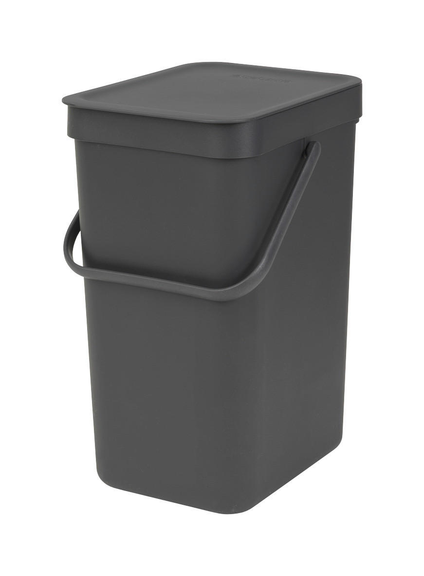 ABFALLEIMER SORT & GO 12 L  - Grau, Basics, Kunststoff (20/35,1/24,9cm) - Brabantia