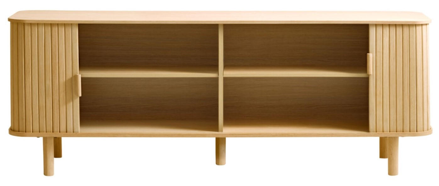 TV-BÄNK  i 160/55,6/40 cm  - ekfärgad, Design, trämaterial/trä (160/55,6/40cm) - Niels Andersson