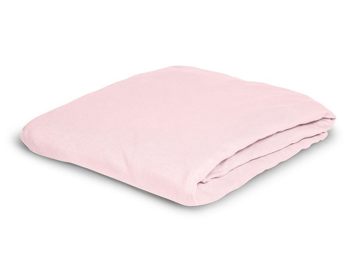 SPANNBETTTUCH Jersey  - Rosa, KONVENTIONELL, Textil (150/200cm) - Irisette