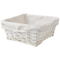 KOŠÍK NA CHLÉB - krémová/béžová, Basics, textil (25/25/10cm) - Ambia Home