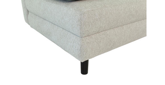 SCHLAFSOFA Lia in Webstoff Graubraun  - Graubraun/Schwarz, Design, Textil/Metall (197/84/92,5cm) - Hom`in
