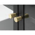 SIDEBOARD Schwarz 170/85/40 cm - Goldfarben/Schwarz, Trend, Glas/Metall (170/85/40cm) - Xora