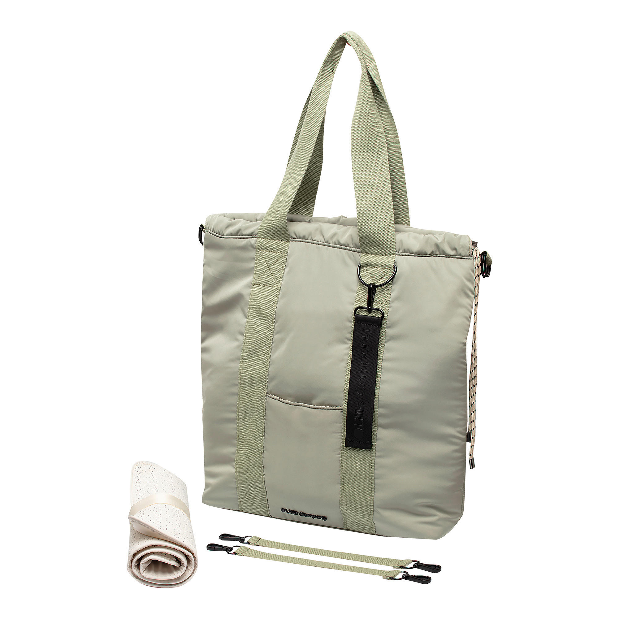 WICKELTASCHE  - Dunkelgrün, Basics, Textil (45/37/15cm)