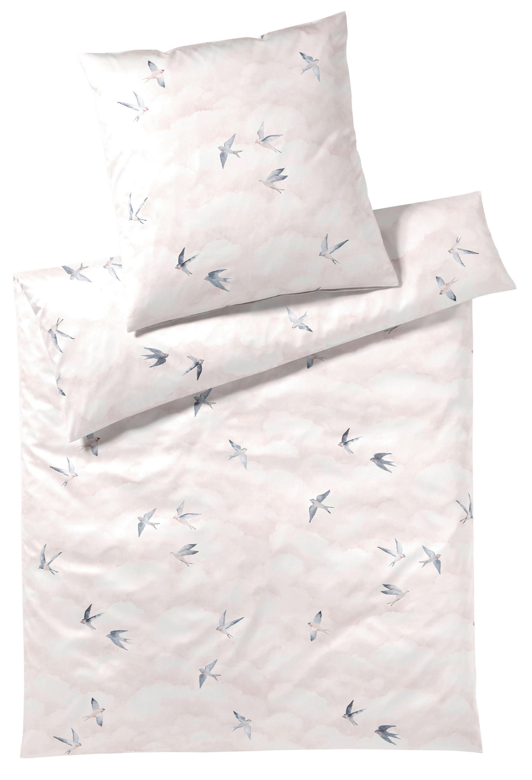 POSTELJNINA REVERIE 140/200 cm mako saten pink  - pink, Basics, tekstil (140/200cm) - Elegante