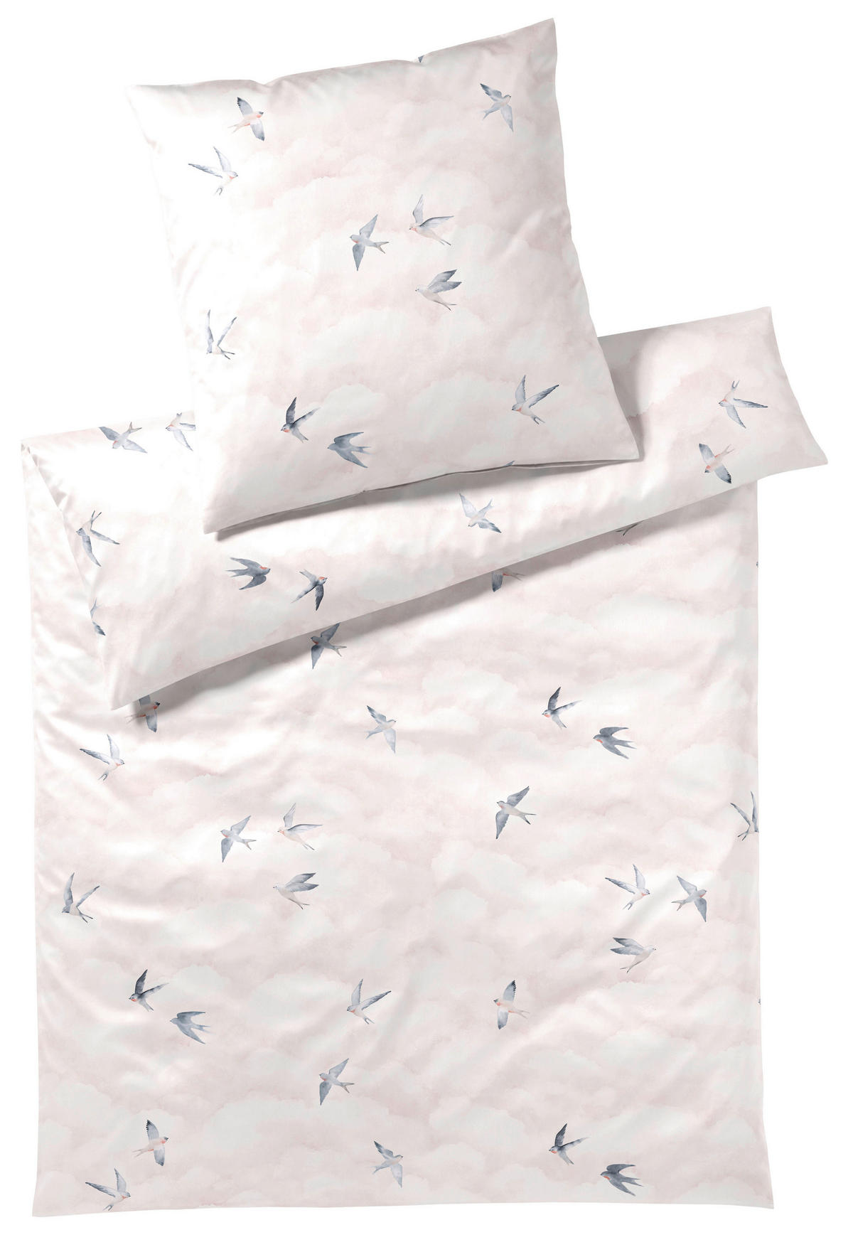 POSTELJNINA REVERIE 140/200 cm mako saten pink  - pink, Basics, tekstil (140/200cm) - Elegante