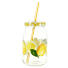 TRINKHALMBECHER - Klar/Gelb, Trend, Glas/Kunststoff (0,45l) TRINKHALMBECHER - Klar/Gelb, Trend, Glas/Kunststoff (0,45l)