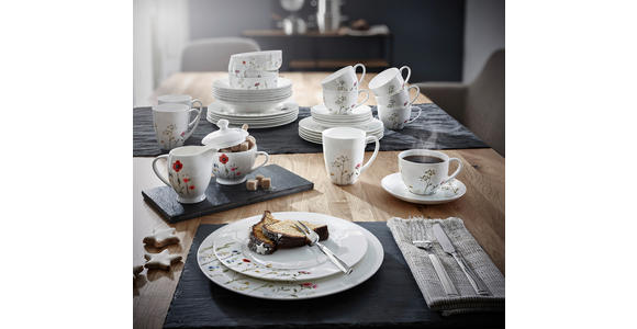 KAFFEESERVICE Wildflower 18-teilig - Multicolor, LIFESTYLE, Keramik - Novel