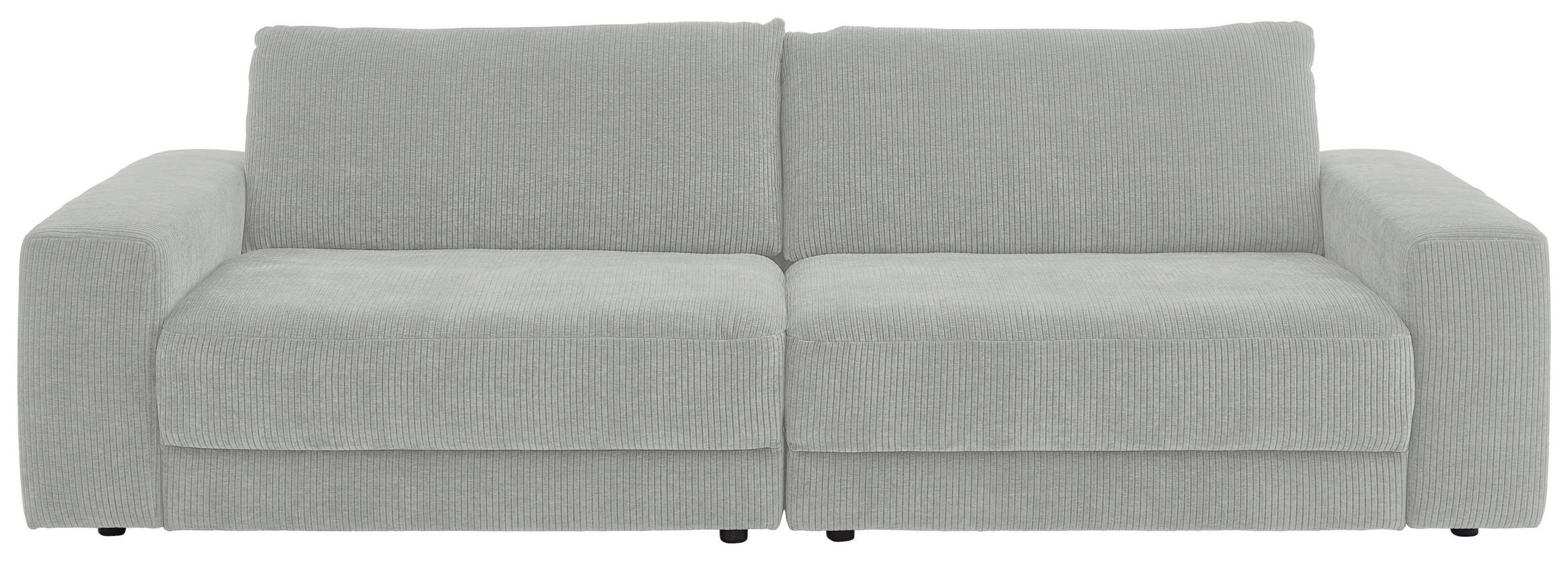 BIGSOFA in Chenille, Jacquard Hellgrau  - Hellgrau/Schwarz, Design, Kunststoff/Textil (270/83/125cm) - Niels Andersson