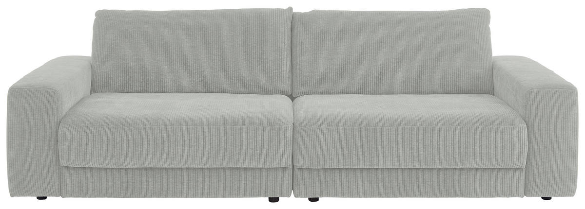 BIGSOFA in Chenille, Jacquard Hellgrau  - Hellgrau/Schwarz, Design, Kunststoff/Textil (270/83/125cm) - Niels Andersson