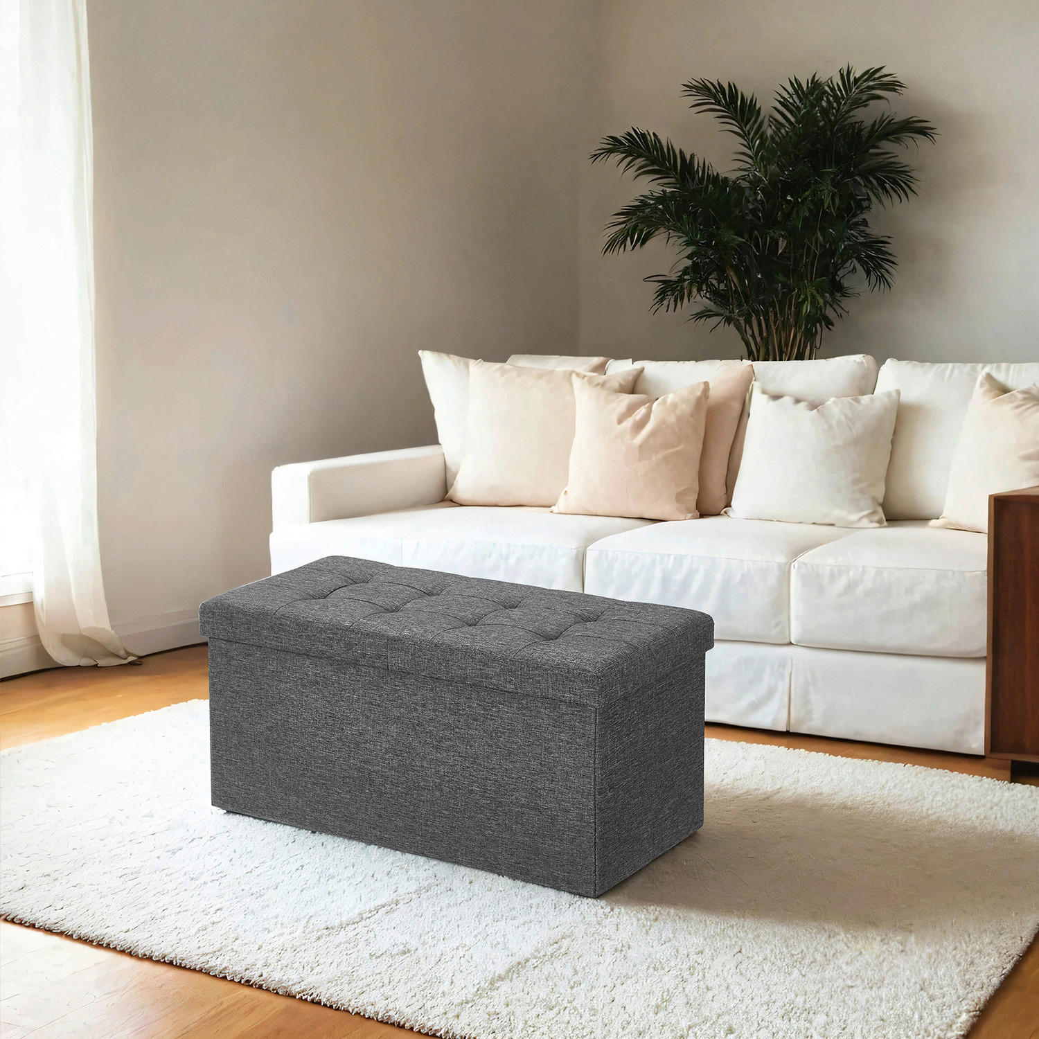 SITZBOX  - Grau, Basics, Textil (76/38/38cm)