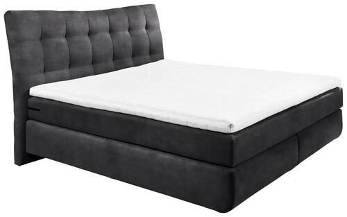 BOXSPRINGBETT 180/200 cm  in Schwarz  - Schwarz, Basics, Holzwerkstoff/Kunststoff (180/200cm) - Esposa