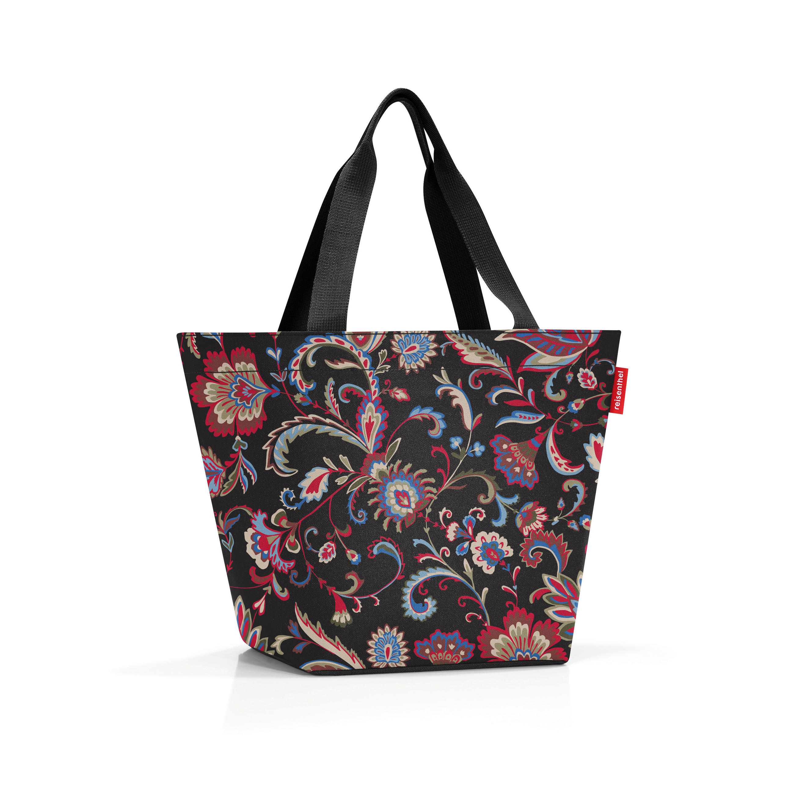 KABELKA SHOPPER hnedá, oranžová, červená, čierna - oranžová/hnedá, Basics, textil (51/30,5/26cm) - Reisenthel