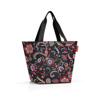 KABELKA SHOPPER hnedá, oranžová, červená, čierna - oranžová/hnedá, Basics, textil (51/30,5/26cm) - Reisenthel