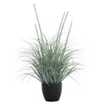 DEKOGRAS - Blaugrau/Weiß, Basics, Kunststoff/Metall (70cm) - Ambia Home