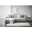 ECKSOFA Grau Webstoff  - Schwarz/Grau, MODERN, Kunststoff/Textil (175/265cm) - Carryhome