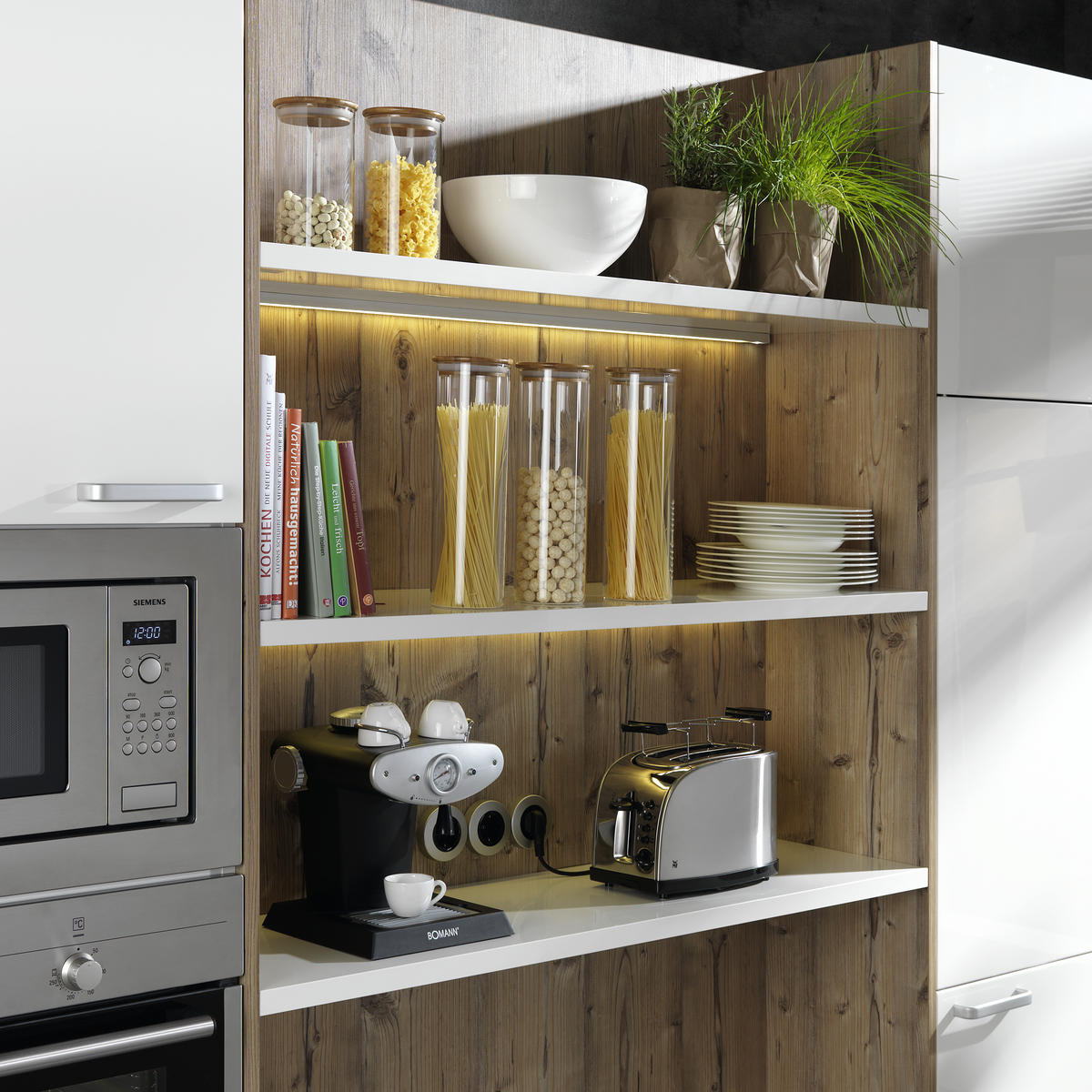 EINBAUKÜCHE   - Design, Holz/Holzwerkstoff - Dan Küchen