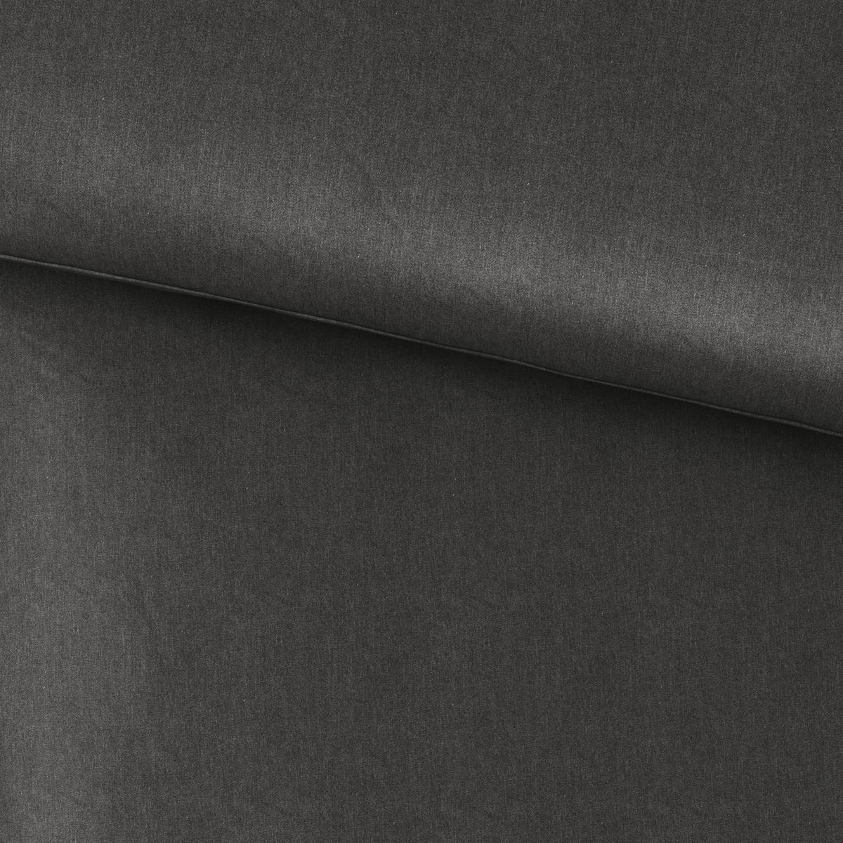 POSTELJNINA STONE WASH 200/200 cm saten temno siva  - temno siva, Konvencionalno, tekstil (200/200cm) - Novel