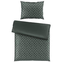 BETTWÄSCHESET Satin 160/210 cm  50 cm/70 cm  - Grün, Design, Textil (160/210cm) - Dieter Knoll