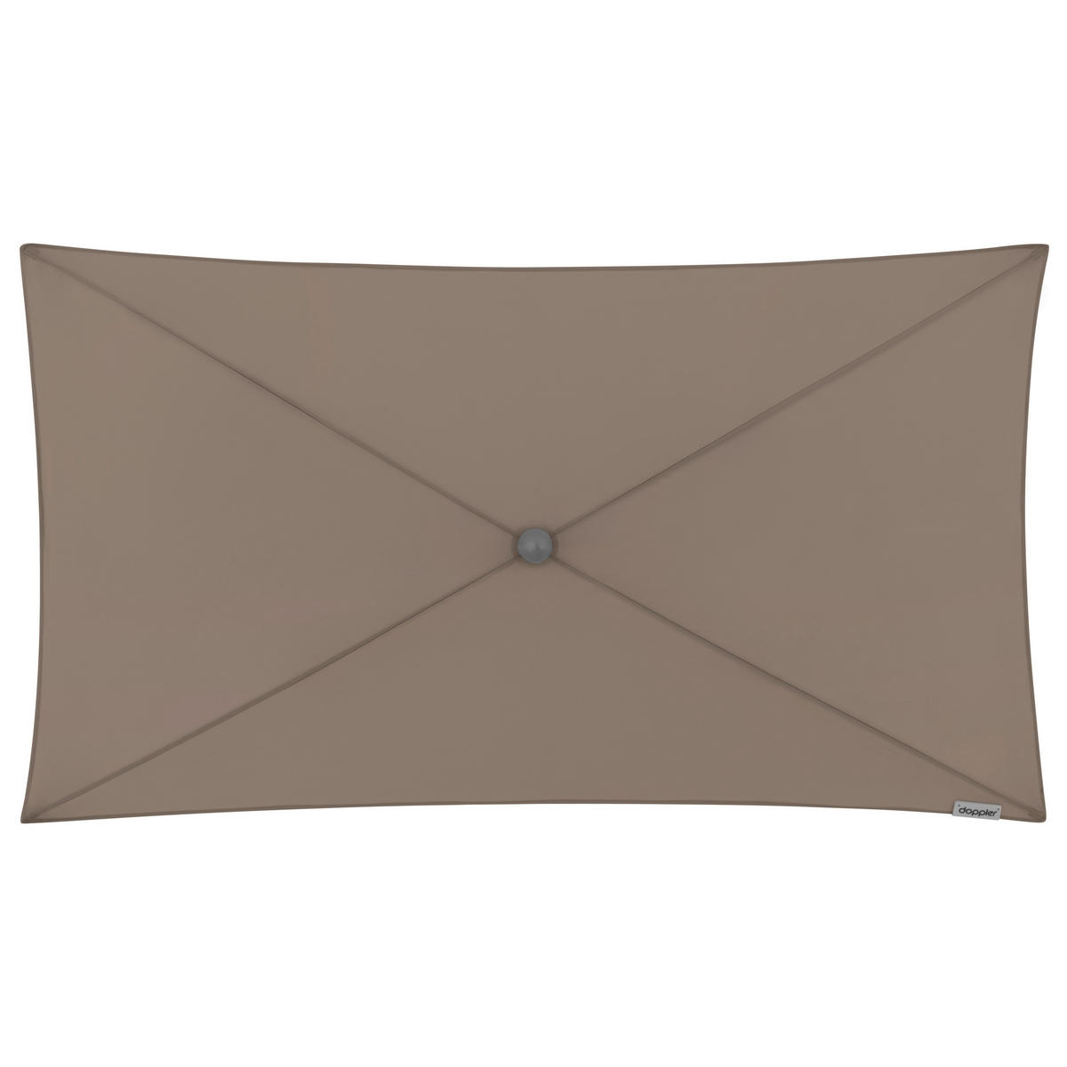 SONNENSCHIRM 225x120 cm Greige  - Greige/Silberfarben, KONVENTIONELL, Textil/Metall (225/120cm) - Doppler