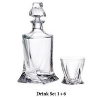 SADA SKLENIC - čiré, Basics, sklo (850ml)