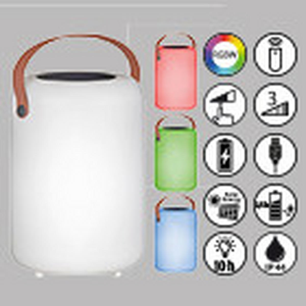 LED-AUßENLEUCHTE 14/20 cm   - Weiß, Design, Kunststoff (14/20cm) - Schöner Wohnen