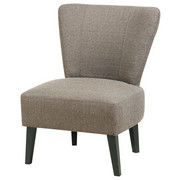 FOTELJ, rjava tekstil - črna/rjava, Design, tekstil (60/80/72cm) - Carryhome