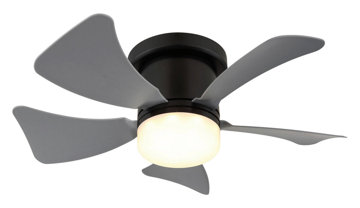 STROPNÍ VENTILÁTOR, 40.6/13 cm  - šedá/bílá, Basics, kov/plast (40.6/13cm) - Globo
