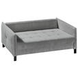 SCHLAFSOFA in Cord Graphitfarben  - Schwarz/Graphitfarben, Design, Textil/Metall (170/88/110cm) - Novel