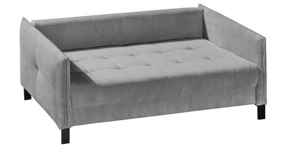 SCHLAFSOFA in Cord Graphitfarben  - Schwarz/Graphitfarben, MODERN, Textil/Metall (150/88/110cm) - Novel