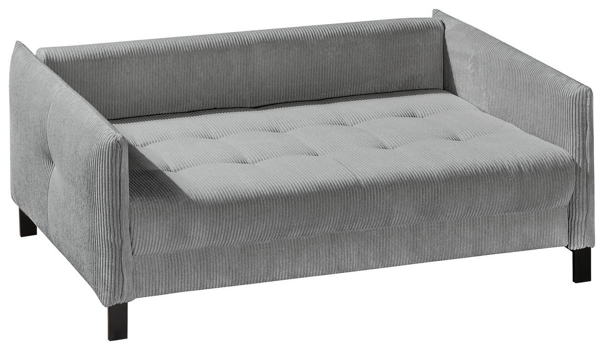 SOFA LEŽAJ grafitno siva  - crna/grafitno siva, Moderno, tekstil/metal (150/88/110cm) - Novel