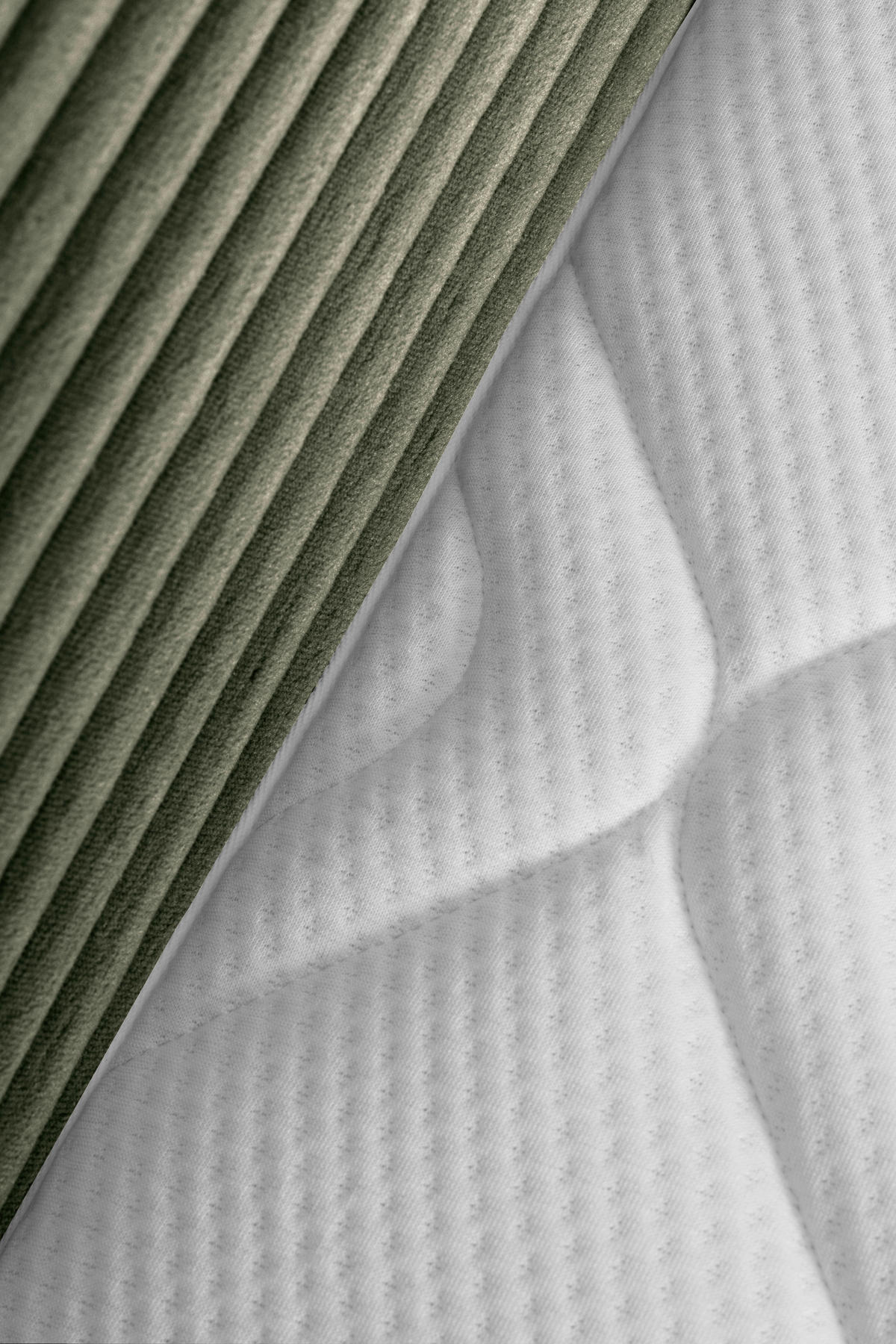 BOXBETT 140/200 cm  in Olivgrün  - Schwarz/Olivgrün, Trend, Kunststoff/Textil (140/200cm) - Boxxx