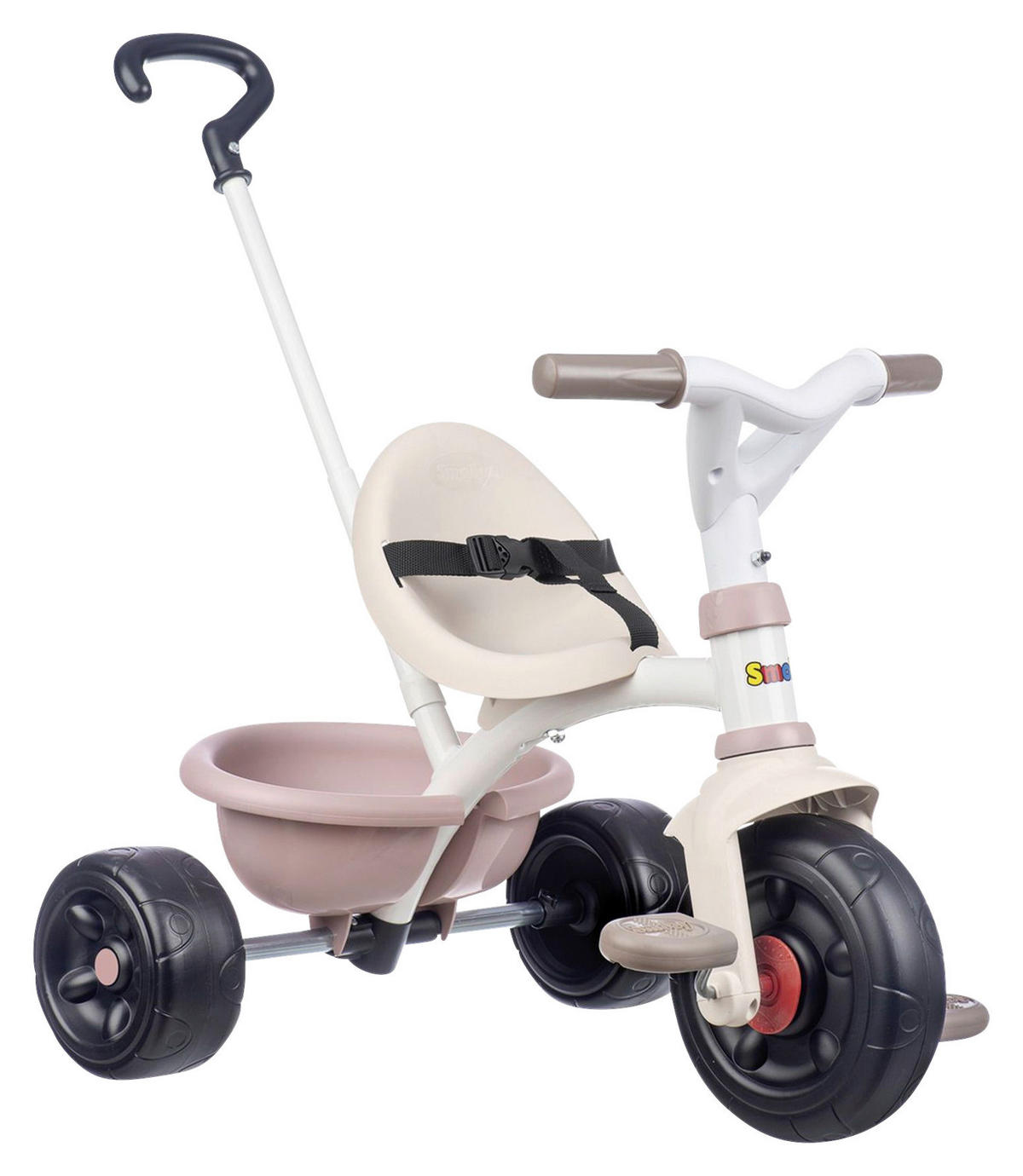 TŘÍKOLKA - růžová, Basics, plast (46,50/23/40cm) - SMOBY