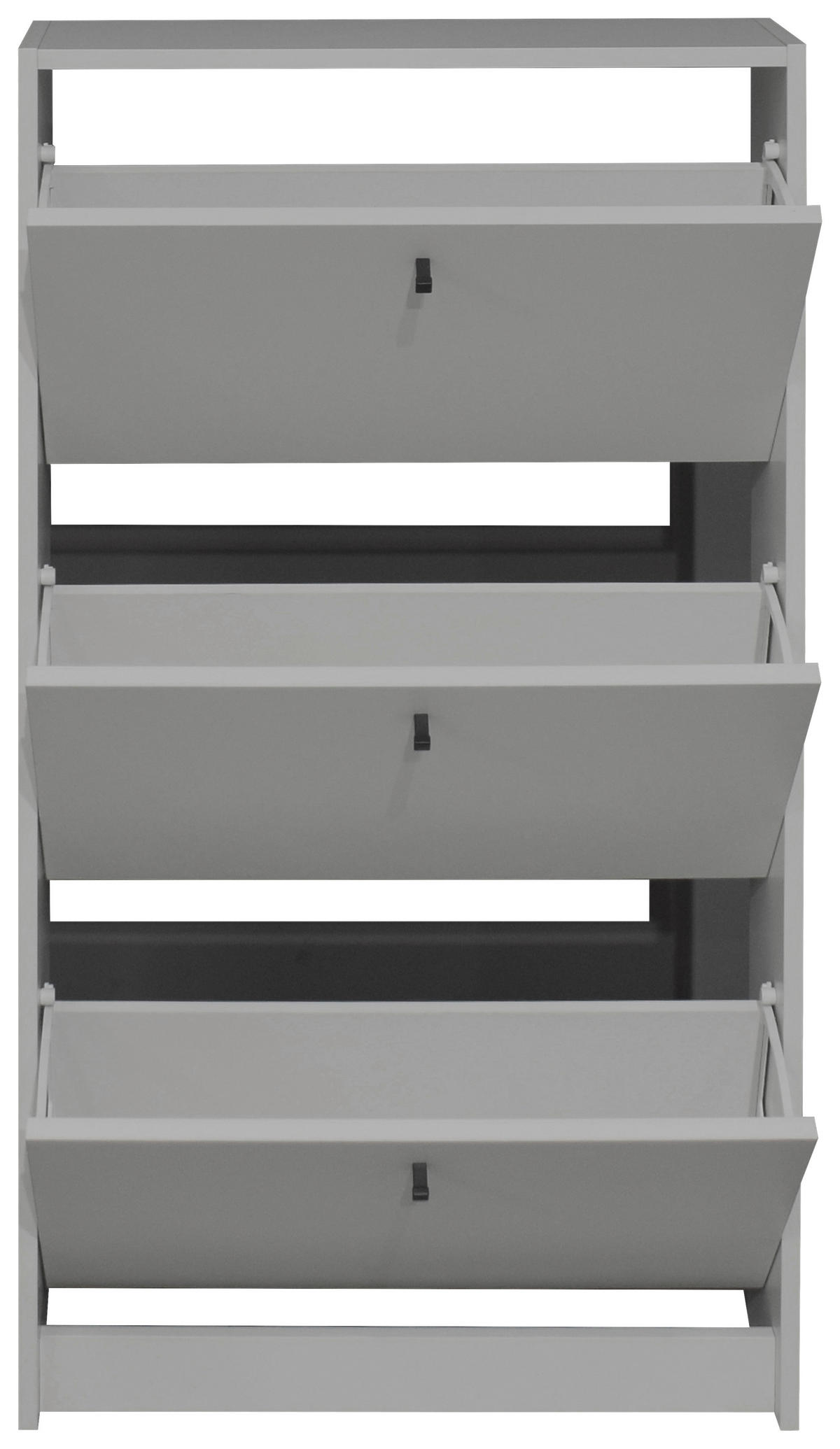 SCHUHKIPPER Flap  in 60/104/16 cm  - Schwarz/Grau, Design, Holzwerkstoff/Metall (60/104/16cm) - Xora