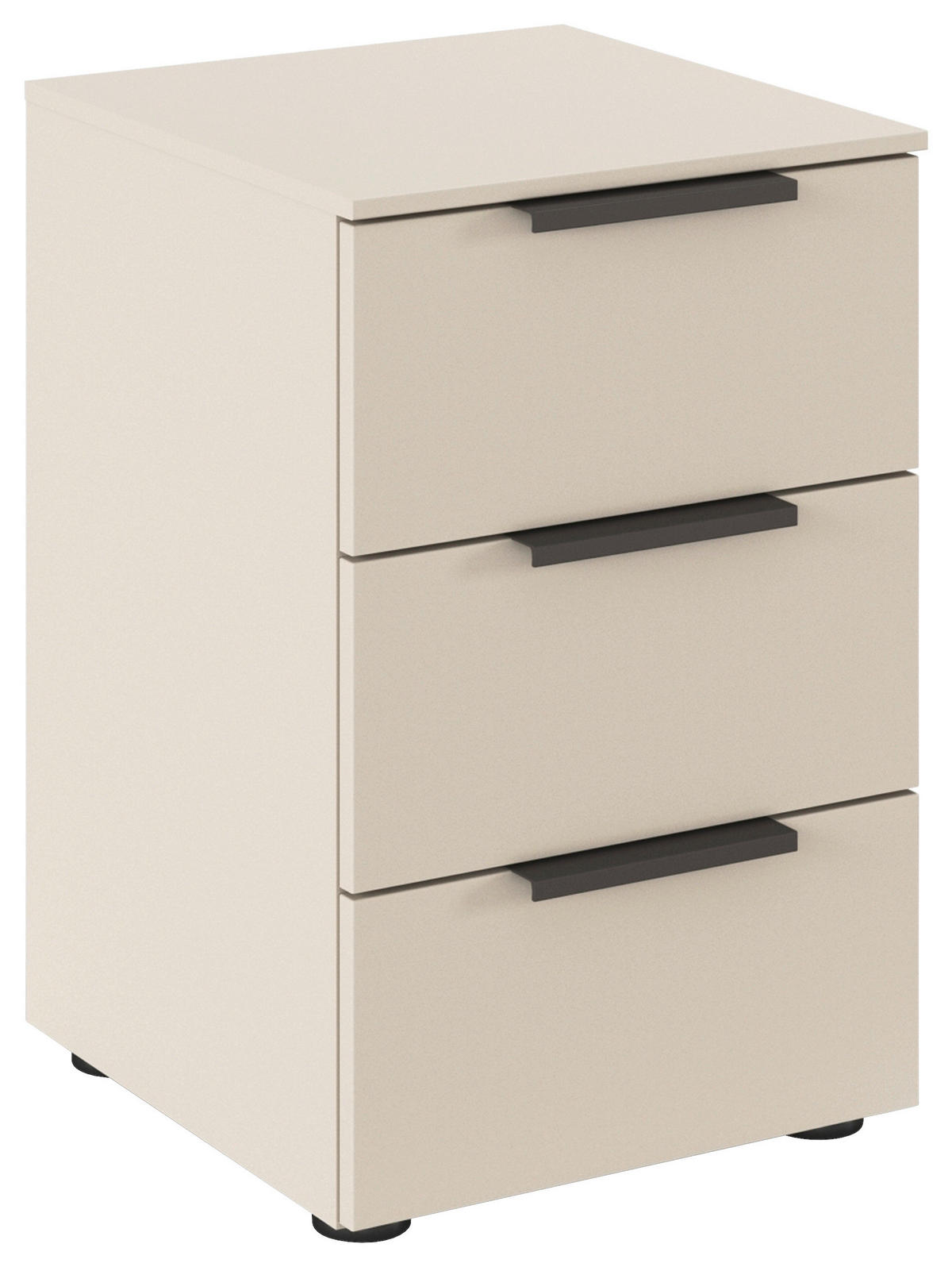 NACHTSCHRANK 40/61/42 cm  - Champagner/Graphitfarben, MODERN, Holzwerkstoff/Metall (40/61/42cm) - Rauch Möbel