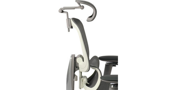 DREHSTUHL  in Netzbespannung Grau  - Grau, MODERN, Kunststoff/Textil (72,5/109-118/73cm) - Novel