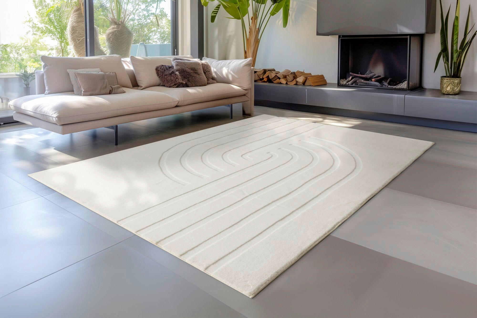 FLACHWEBETEPPICH 160/230 cm My Zen Deluxe Creme  - Creme, Basics, Textil (160/230cm) - Obsession