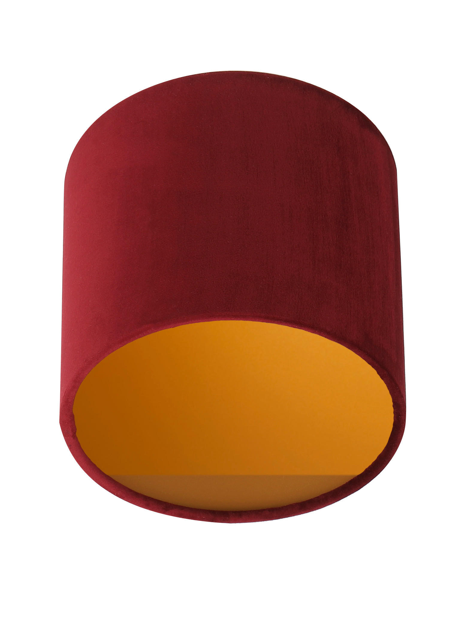 LEUCHTENSCHIRM Velour 20/18 cm   - Rot, Basics, Textil/Metall (20/18cm)
