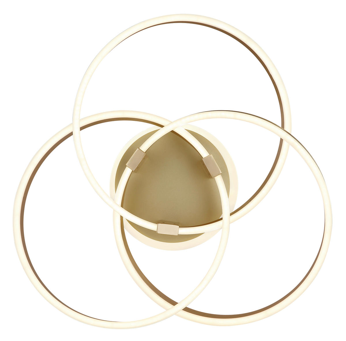 LED-TAKLAMPA 56 W 60/57,5/20 cm  - opal/guldfärgad, Design, metall/plast (60/57,5/20cm)