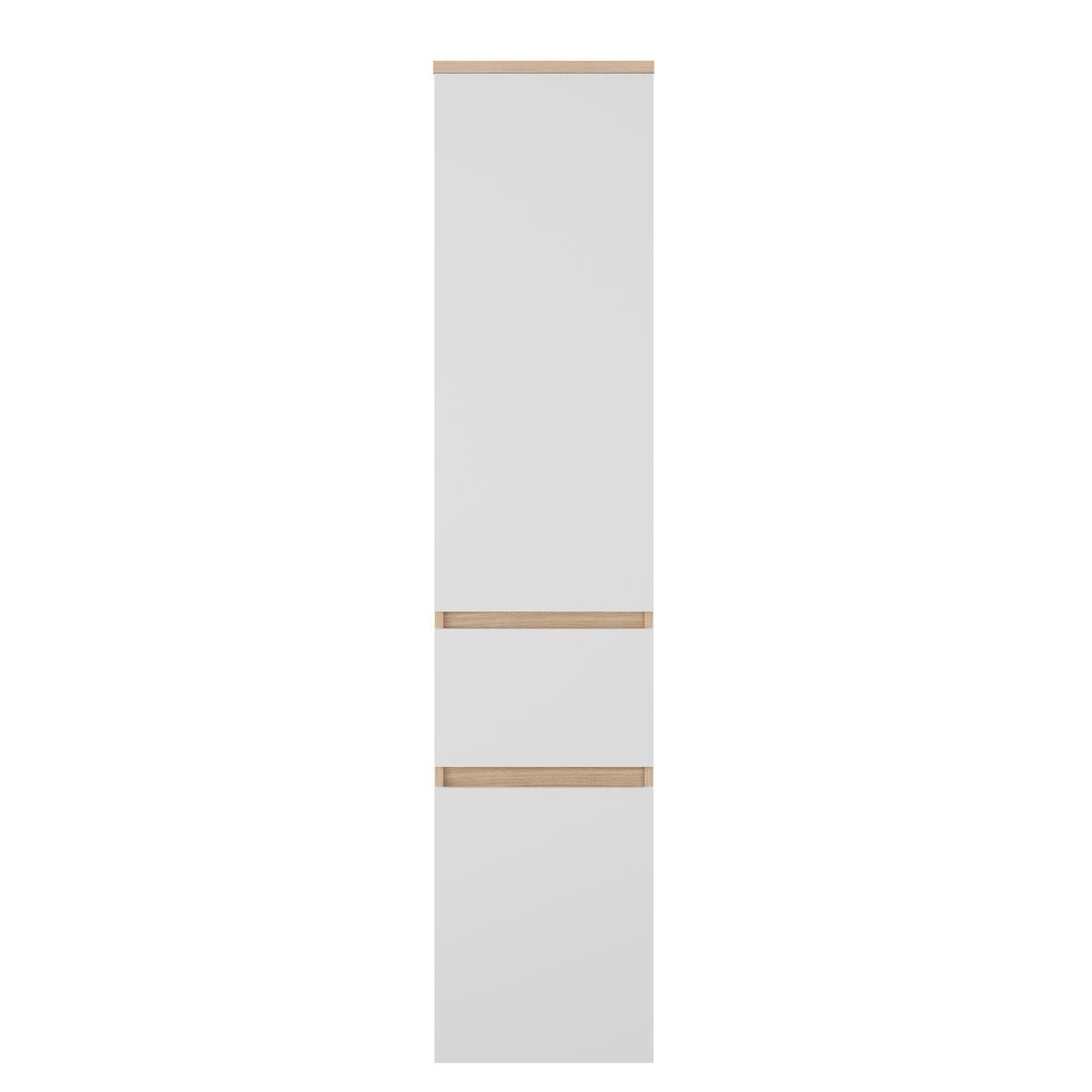 VISOKA OMARA 40/182/35 cm  - bela/visoki sijaj, Basics, leseni material (40/182/35cm) - Ti'me