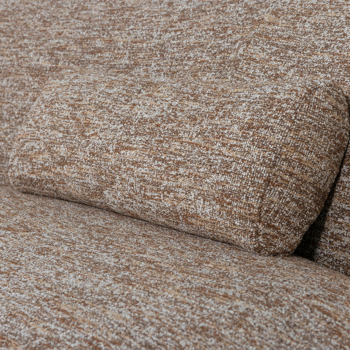 BIGSOFA Batavier in Webstoff Hellbraun  - Hellbraun, Design, Textil (254/74/122cm) - Livetastic