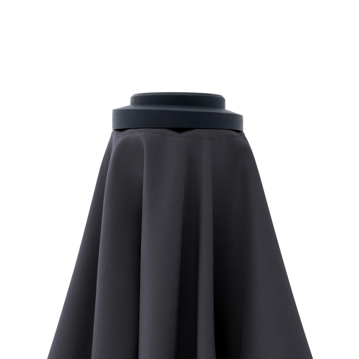 SONNENSCHIRM  180/180 cm  - Anthrazit, Basics, Textil/Metall (180/180cm) - Doppler