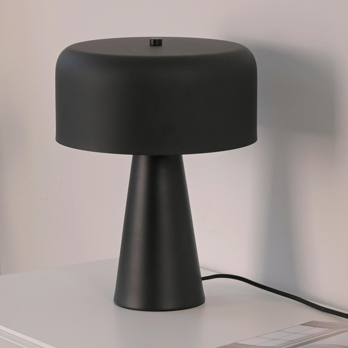 LED-TISCHLEUCHTE Pento 26,5/26,5/34,5 cm   - Schwarz, Design, Glas/Kunststoff (26,5/26,5/34,5cm) - Schöner Wohnen