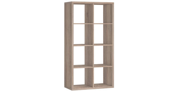 RAUMTEILER Holzwerkstoff Sonoma Eiche  - Sonoma Eiche, Design, Holzwerkstoff (77/147/38cm) - Carryhome