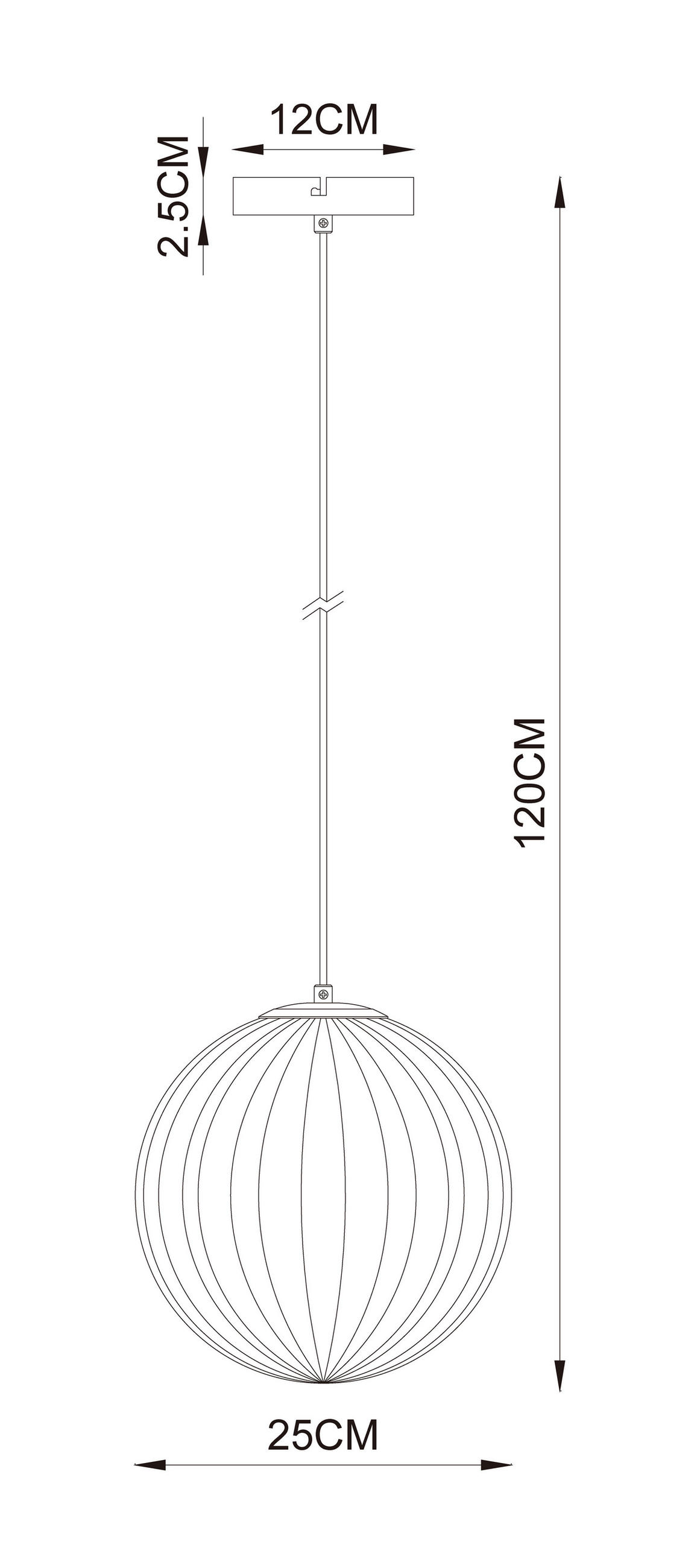 HÄNGELEUCHTE 25/120 cm   - Weiß/Grün, Design, Glas/Metall (25/120cm) - Collet's Monde