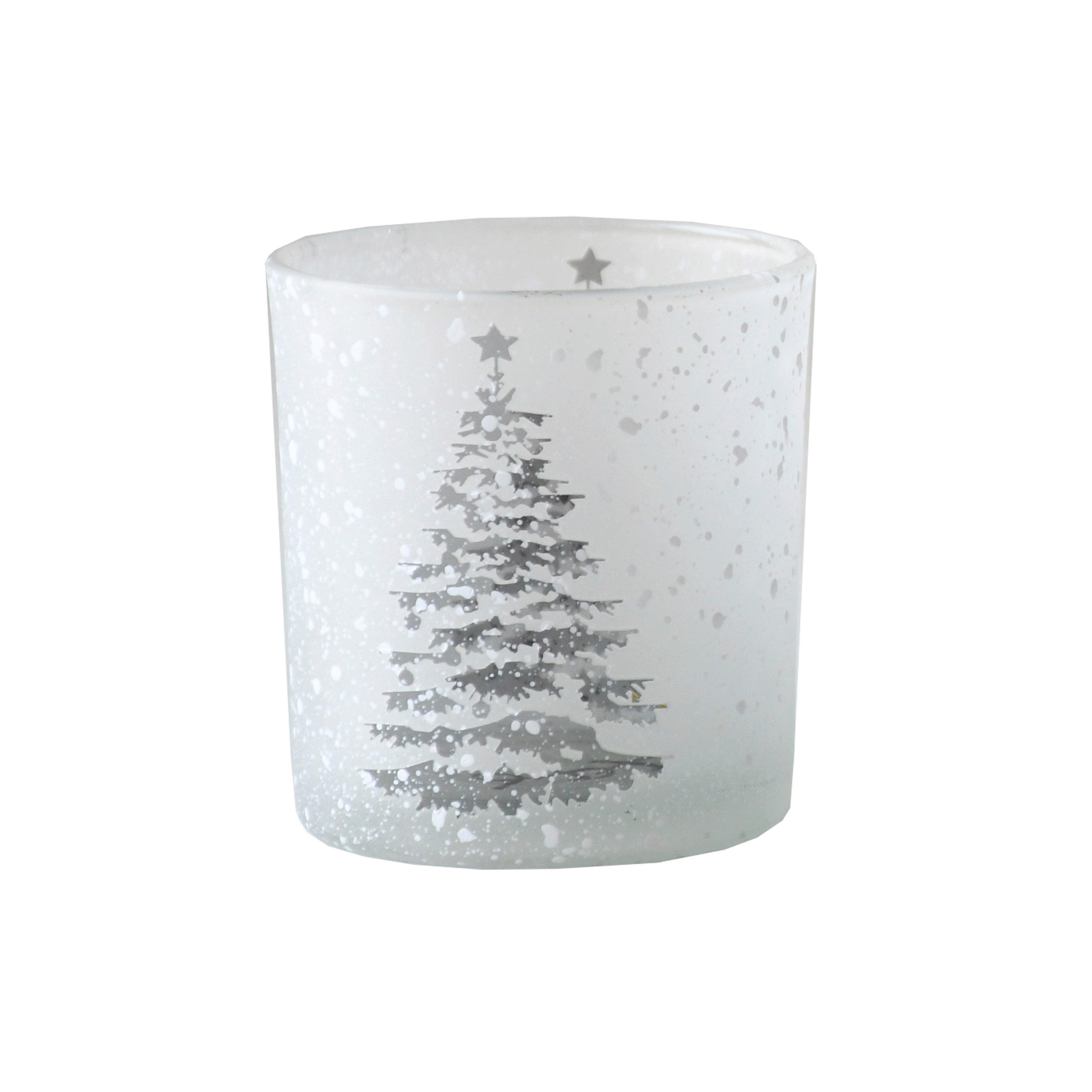 Suport Lumânare Xmassale - gri deschis, Trend, sticlă (7,3/8cm) - X-Mas