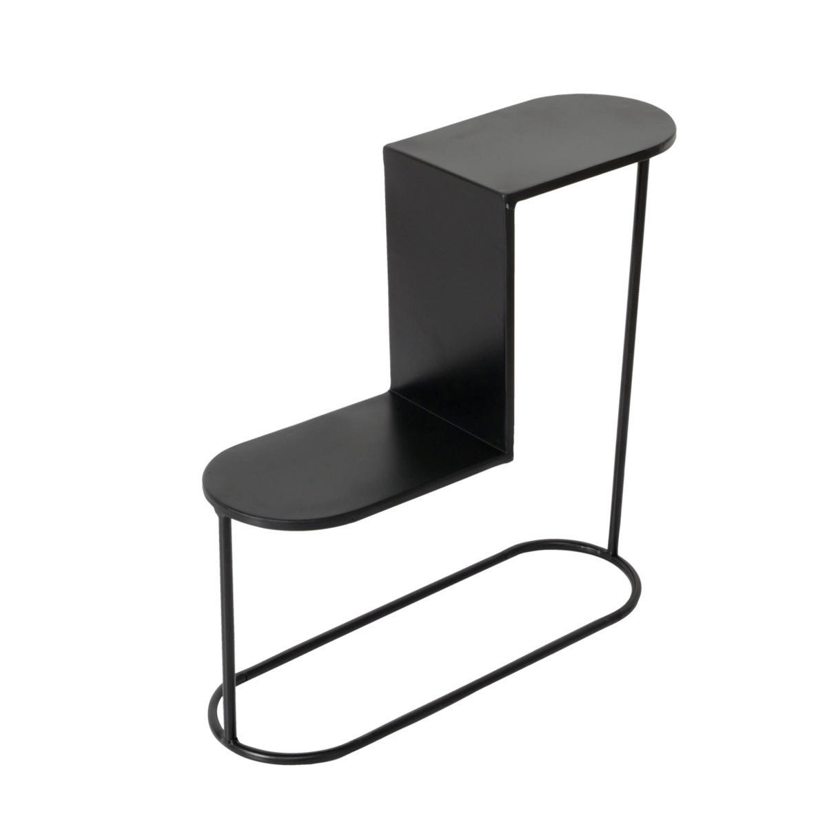 BLUMENTREPPE  - Schwarz, Basics, Metall (50/18/55cm) - Boltze Home